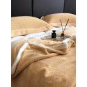 Warm in autumn and winter, plain milk wool blanket thickened nap blanket, plush herringbone pattern jacquard cover blanket in office 