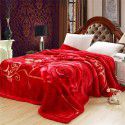 Thickened Raschel blanket Double layer super soft warm blanket Wedding red gift blanket blanket blanket blanket blanket quilt wholesale 