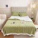 Autumn and winter thickened warm taff milk wool blanket version pure simple lamb wool blanket blanket bedding 
