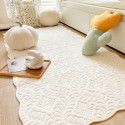 Ins cheese cream bedroom plush floor mat bedside blanket household non-slip floor blanket carpet picnic mat