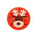 Cross border children cartoon flocking Christmas floor mat Bathroom Non slip mat Water absorbing foot mat Door mat