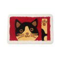 Cross border children cartoon flocking Christmas floor mat Bathroom Non slip mat Water absorbing foot mat Door mat
