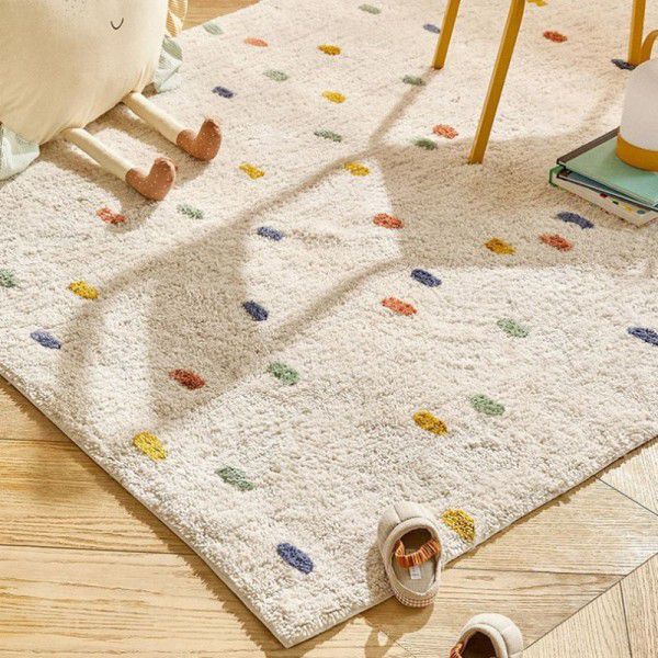 Net red ins simple and lovely living room, bedroom carpet, bedside blanket, children's room, fall proof game, crawling blanket