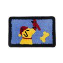 Cross border children cartoon flocking Christmas floor mat Bathroom Non slip mat Water absorbing foot mat Door mat