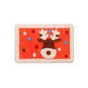 Cross border children cartoon flocking Christmas floor mat Bathroom Non slip mat Water absorbing foot mat Door mat
