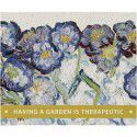 Nordic style oil painting printing porch door wire ring floor mat can be cut PVC anti-skid wear-resistant door mat