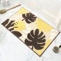 Ins Luxury leaves, plants, jacquard bathroom, non slip mat, absorbent mat, door mat, non slip mat, bedroom carpet
