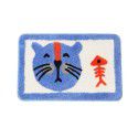 Cross border children cartoon flocking Christmas floor mat Bathroom Non slip mat Water absorbing foot mat Door mat