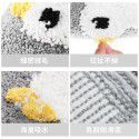 Duck jacquard bedroom door mat bathroom bathroom kitchen water absorbent non slip door mat foot mat carpet 