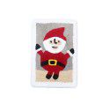 Cross border children cartoon flocking Christmas floor mat Bathroom Non slip mat Water absorbing foot mat Door mat