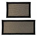 Amazon Imitation Linen Cross border Kitchen Floor Mat Absorbing Water and Oil Long Wear resistant Carpet Multi lock Kitchen Mat