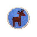 Cross border children cartoon flocking Christmas floor mat Bathroom Non slip mat Water absorbing foot mat Door mat