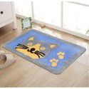 Cross border children cartoon flocking Christmas floor mat Bathroom Non slip mat Water absorbing foot mat Door mat