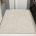 Entrance door Floor mat Outside the door Foot mat Outside the door Modern luxury household silk ring foot mat Carpet can be cut and dirt resistant mat