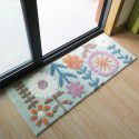 Household pastoral style manual door entry mat living room tea table bedroom bedside carpet sliding door strip carpet floor mat 