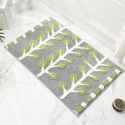 Ins Luxury leaves, plants, jacquard bathroom, non slip mat, absorbent mat, door mat, non slip mat, bedroom carpet