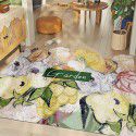Nordic style oil painting printing porch door wire ring floor mat can be cut PVC anti-skid wear-resistant door mat