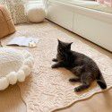 Ins cheese cream bedroom plush floor mat bedside blanket household non-slip floor blanket carpet picnic mat