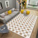Chessboard carpet French light luxury living room imitation cashmere tea table floor mat Bedroom bedside blanket INS style sub-floor mat