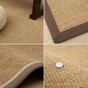 The bedroom is covered with sisal carpet, hand woven linen, living room floor mat, Japanese tea table, tea art tatami floor mat