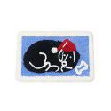 Cross border children cartoon flocking Christmas floor mat Bathroom Non slip mat Water absorbing foot mat Door mat