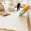 Ins cheese cream bedroom plush floor mat bedside blanket household non-slip floor blanket carpet picnic mat