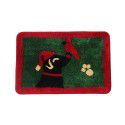 Cross border children cartoon flocking Christmas floor mat Bathroom Non slip mat Water absorbing foot mat Door mat