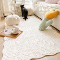 Ins cheese cream bedroom plush floor mat bedside blanket household non-slip floor blanket carpet picnic mat