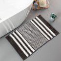 New cationic chenille floor mat bedroom entrance bedside striped carpet bathtub suction bathroom non slip mat 