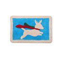 Cross border children cartoon flocking Christmas floor mat Bathroom Non slip mat Water absorbing foot mat Door mat