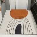 Entrance door Floor mat Outside the door Foot mat Outside the door Modern luxury household silk ring foot mat Carpet can be cut and dirt resistant mat