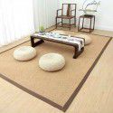 The bedroom is covered with sisal carpet, hand woven linen, living room floor mat, Japanese tea table, tea art tatami floor mat