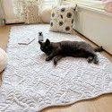 Ins cheese cream bedroom plush floor mat bedside blanket household non-slip floor blanket carpet picnic mat