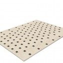 Living room carpet French black and white line light luxury minimalist bedroom net red bedside blanket ins designer dirt resistant floor mat