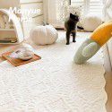 Ins cheese cream bedroom plush floor mat bedside blanket household non-slip floor blanket carpet picnic mat