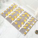 Ins Luxury leaves, plants, jacquard bathroom, non slip mat, absorbent mat, door mat, non slip mat, bedroom carpet