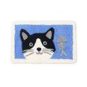 Cross border children cartoon flocking Christmas floor mat Bathroom Non slip mat Water absorbing foot mat Door mat