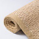 The bedroom is covered with sisal carpet, hand woven linen, living room floor mat, Japanese tea table, tea art tatami floor mat