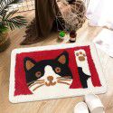 Cross border children cartoon flocking Christmas floor mat Bathroom Non slip mat Water absorbing foot mat Door mat