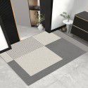 Entrance door Floor mat Outside the door Foot mat Outside the door Modern luxury household silk ring foot mat Carpet can be cut and dirt resistant mat