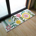 Household pastoral style manual door entry mat living room tea table bedroom bedside carpet sliding door strip carpet floor mat 