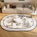 Living room ins style carpet light luxury tea table carpet washable PVC new leather door mat home bedroom