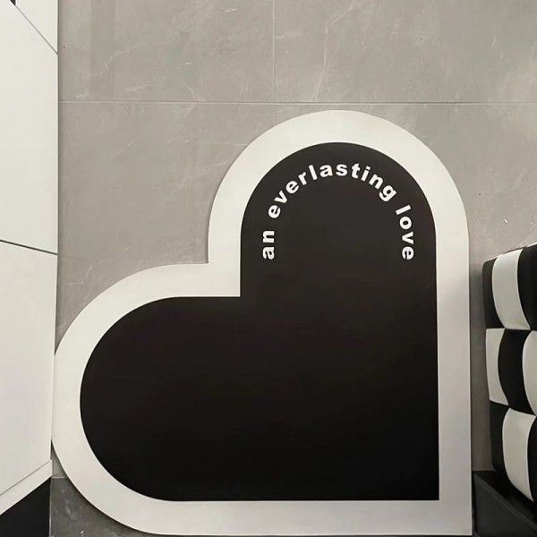 Simple household entrance door anti-skid pvc floor mat porch entrance door anti-skid wear-resistant easy cleaning love carpet wholesale
