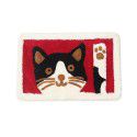 Cross border children cartoon flocking Christmas floor mat Bathroom Non slip mat Water absorbing foot mat Door mat