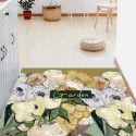 Cross border pastoral oil painting, clean floor mat, door mat can be scrubbed when entering the entrance, flower kitchen mat can be cut, foot mat