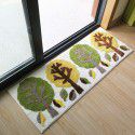 Household pastoral style manual door entry mat living room tea table bedroom bedside carpet sliding door strip carpet floor mat 
