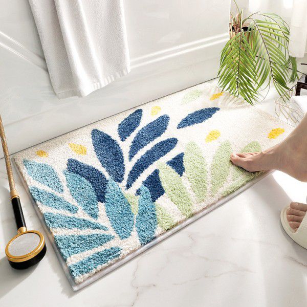 Bathroom door absorbent floor mat new home carpet home thickened living room bedroom entrance mat non slip mat 