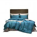 60 thread count cotton four piece set 100 thread count cotton quilt cover European style simple sheet fitted sheet nude bedding 4 solid color 