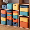 Makaron toy storage basket desk sorting box storage box plastic snacks and sundries desk storage box cover