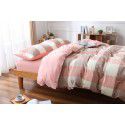 Cotton single fitted sheet washed cotton double bed cover home textile home stay bed bag bedding Simmons protective cover 